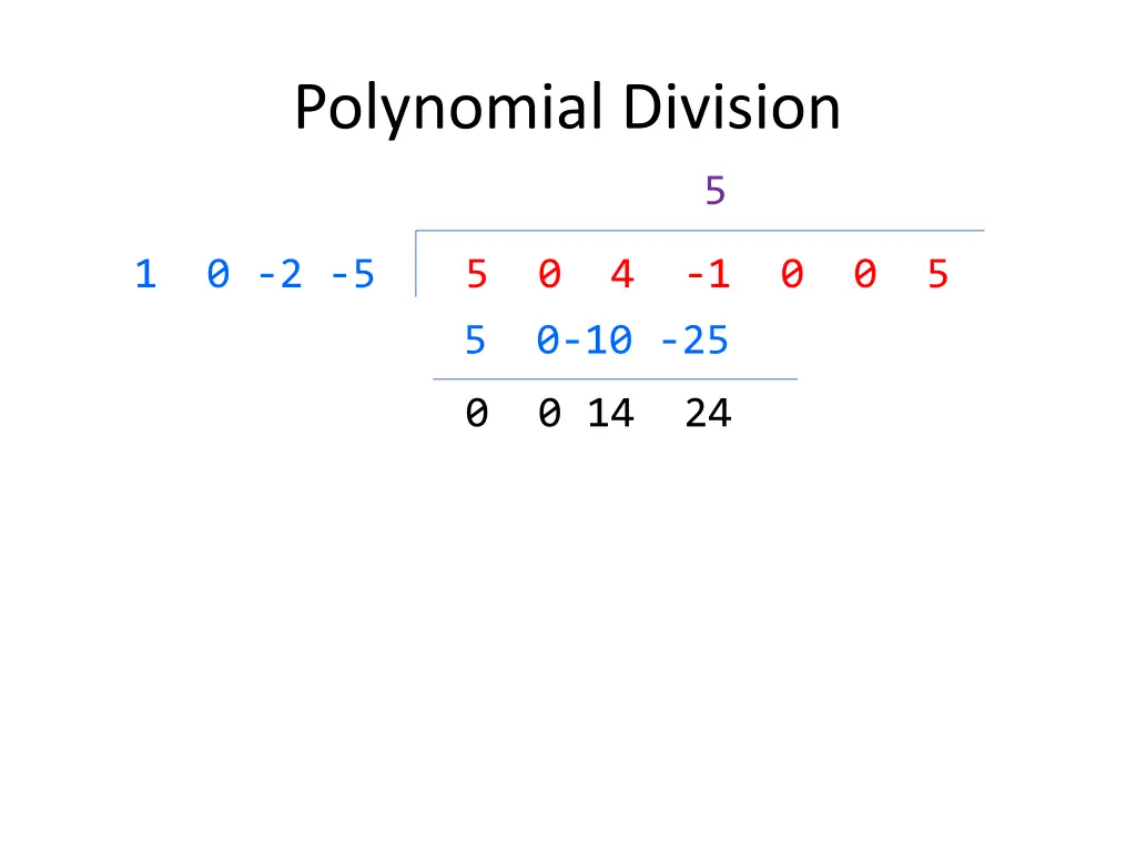 polynomial division 5