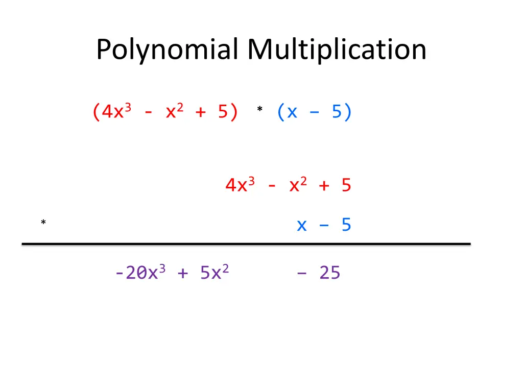 polynomial multiplication 2