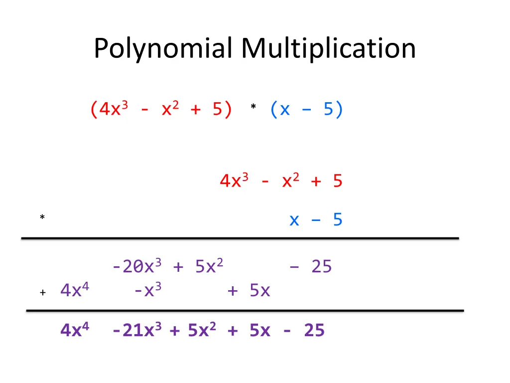 polynomial multiplication 4
