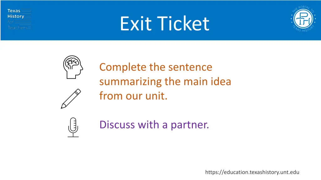 exit ticket