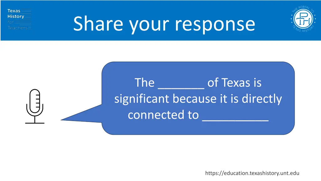 share your response