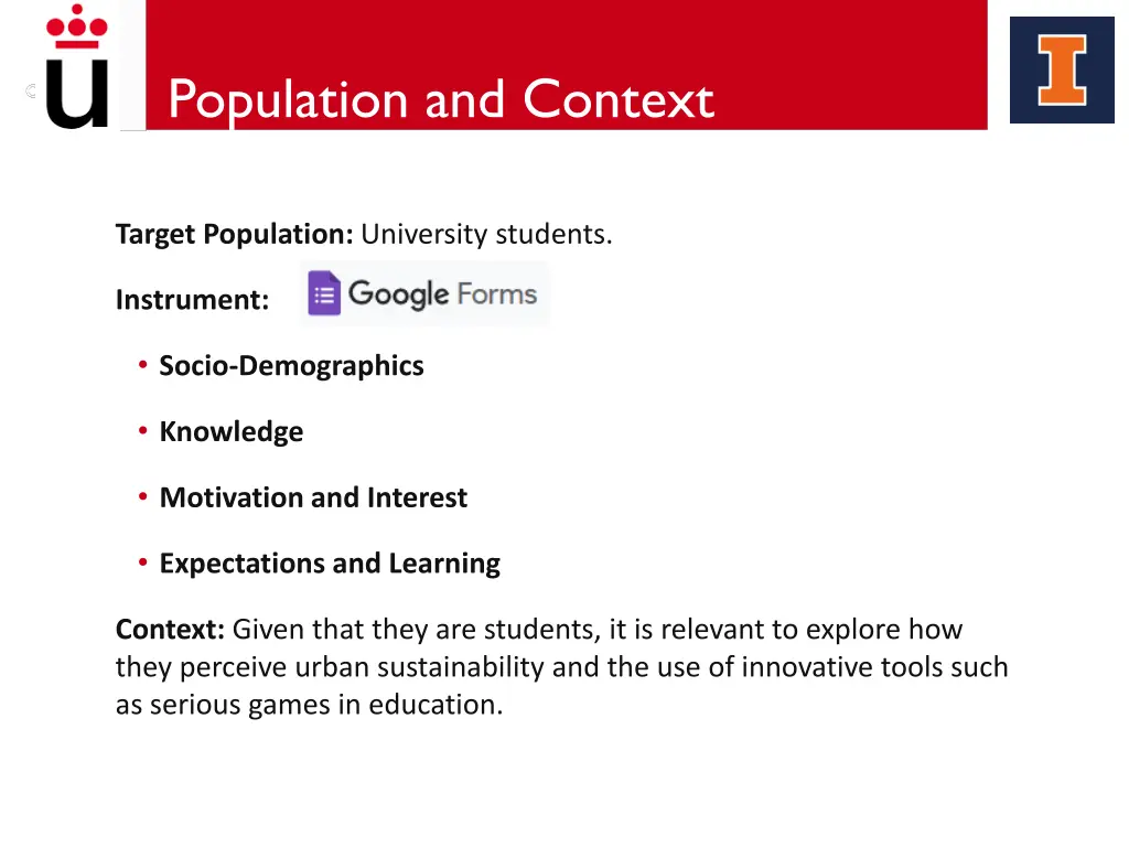 population and context