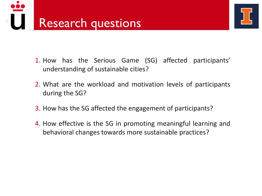 research questions