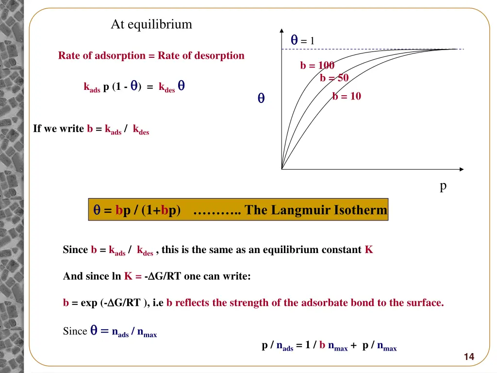 at equilibrium