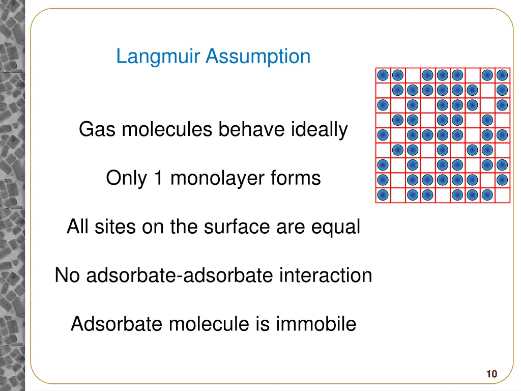 langmuir assumption