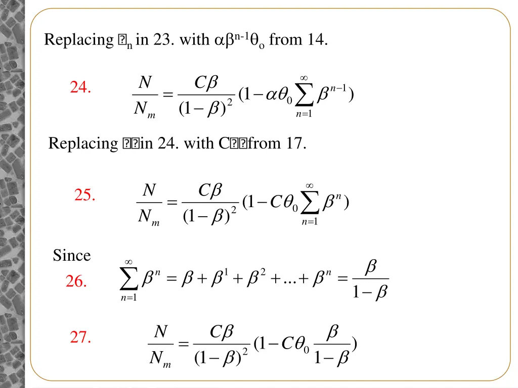 n in 23 with n 1 o from 14