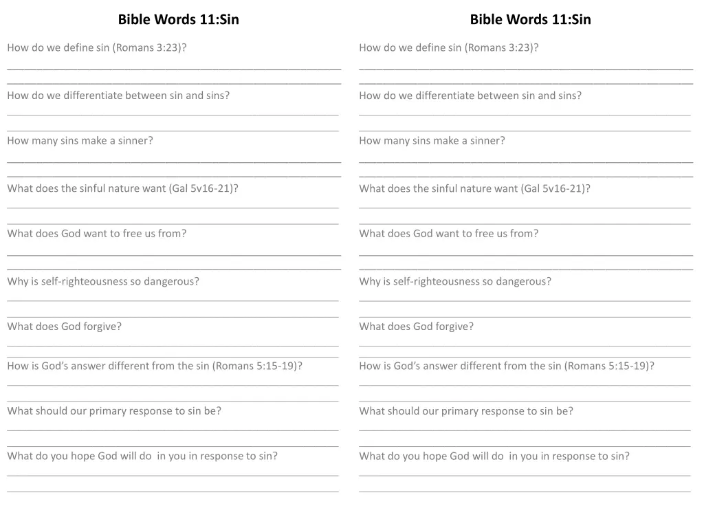 bible words 11 sin