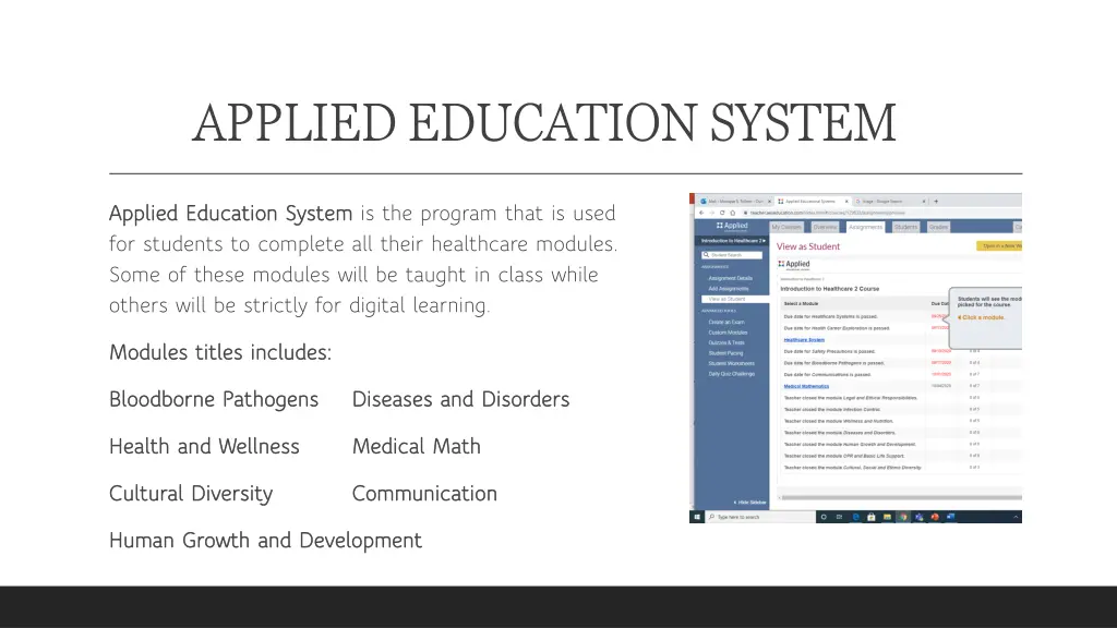 applied education system