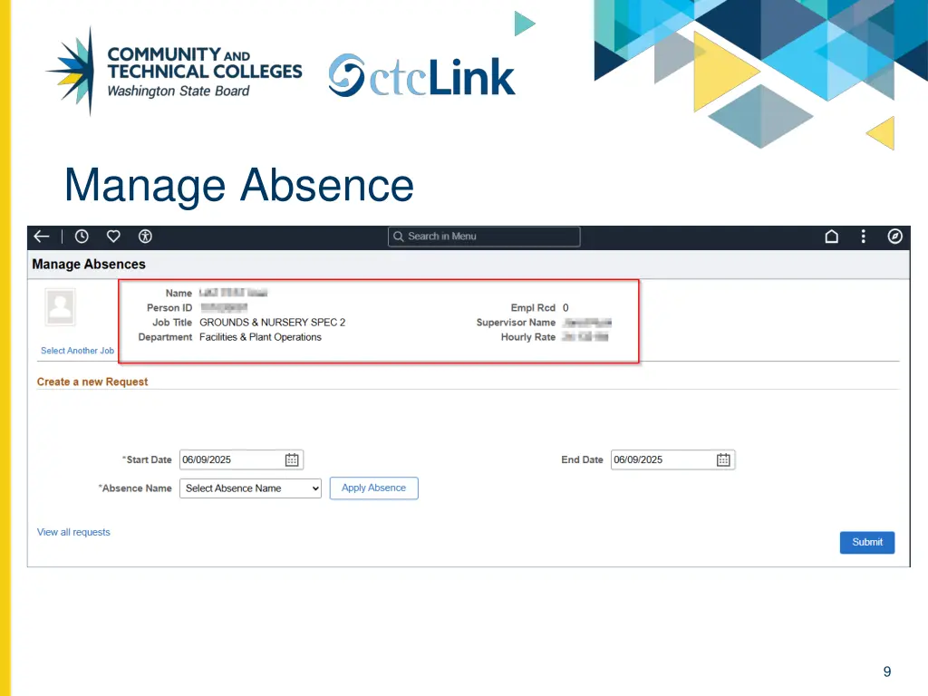 manage absence