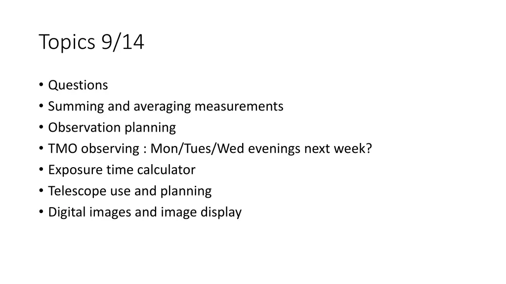 topics 9 14