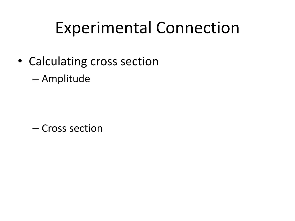 experimental connection 1