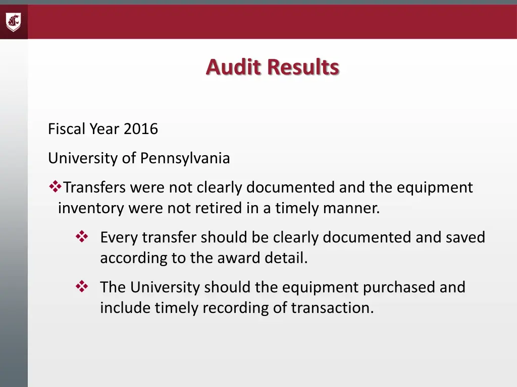 audit results 2