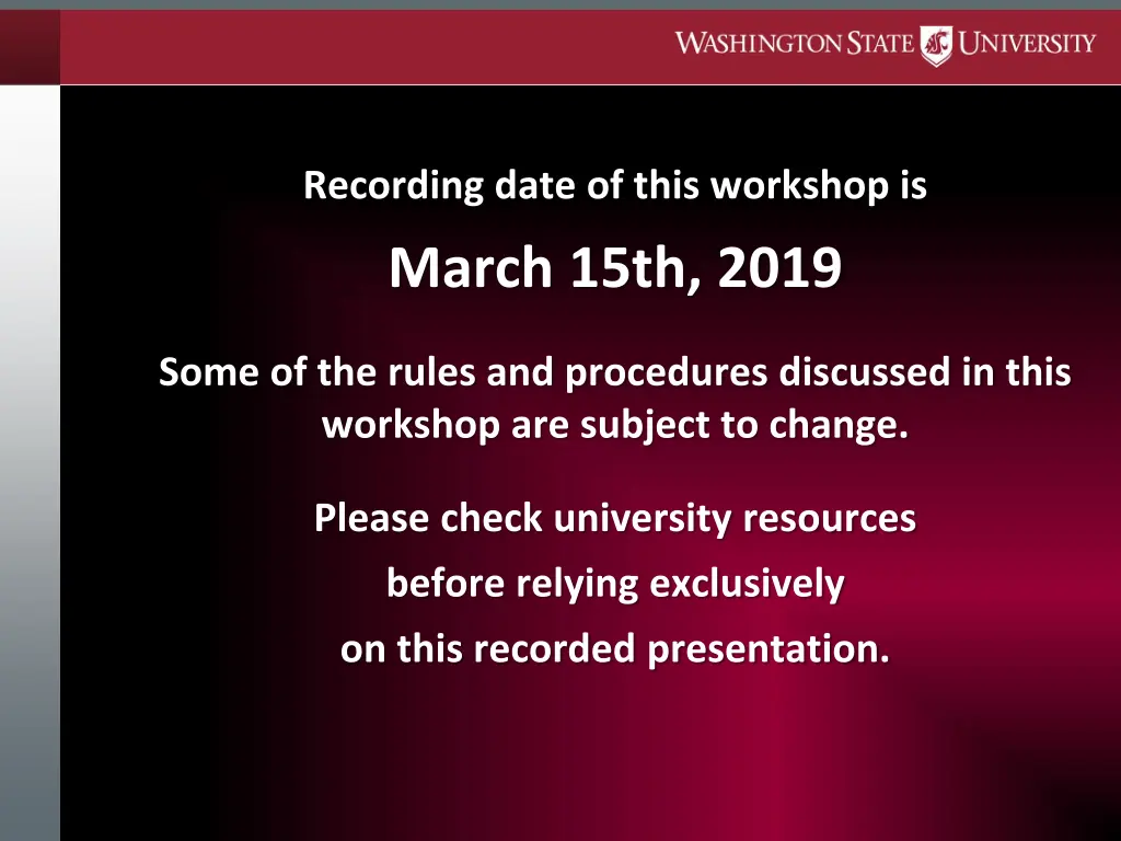 recording date of this workshop is march 15th 2019