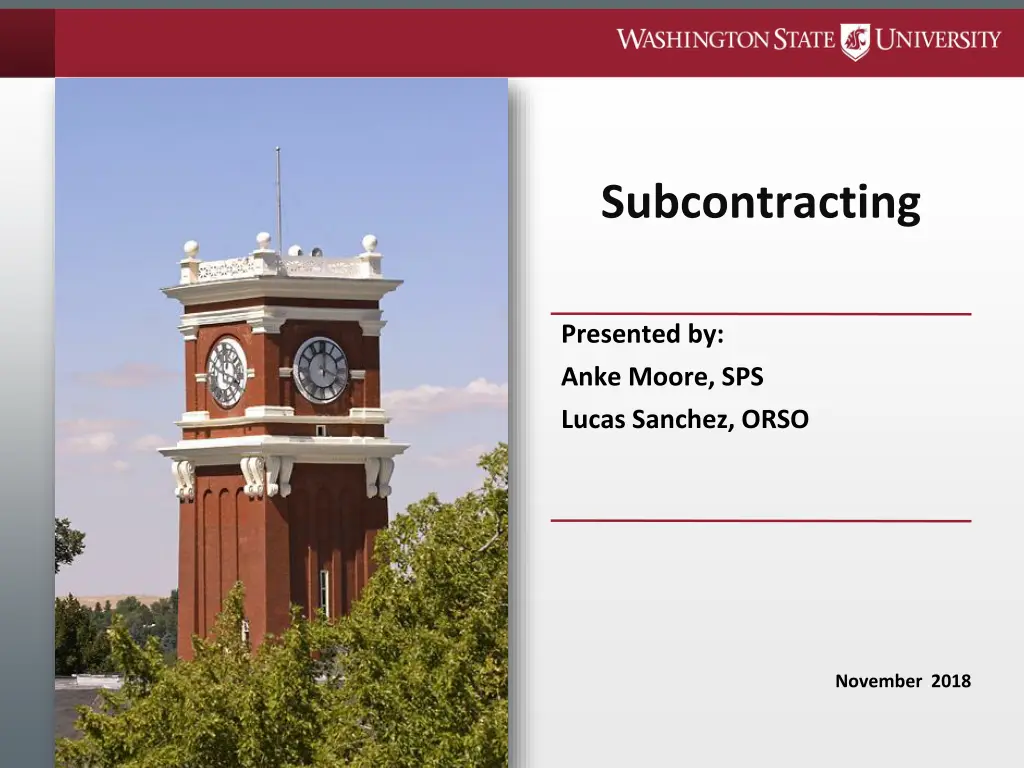 subcontracting