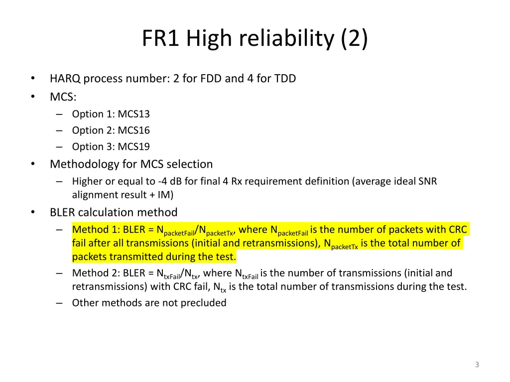 fr1 high reliability 2