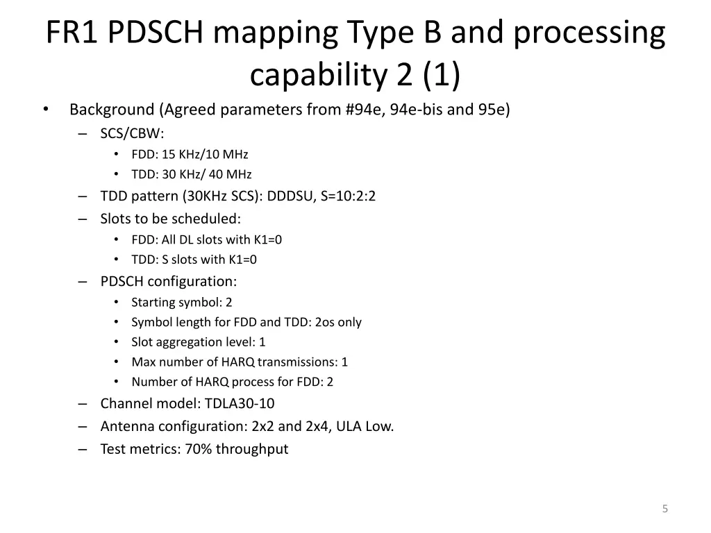 fr1 pdsch mapping type b and processing