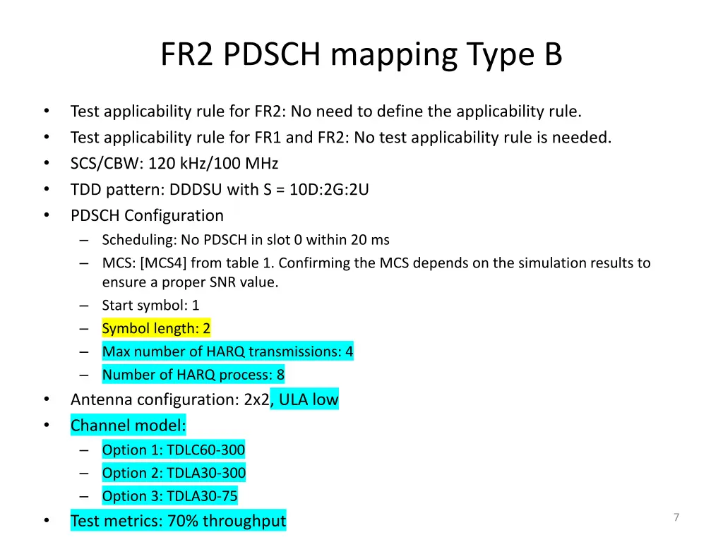 fr2 pdsch mapping type b