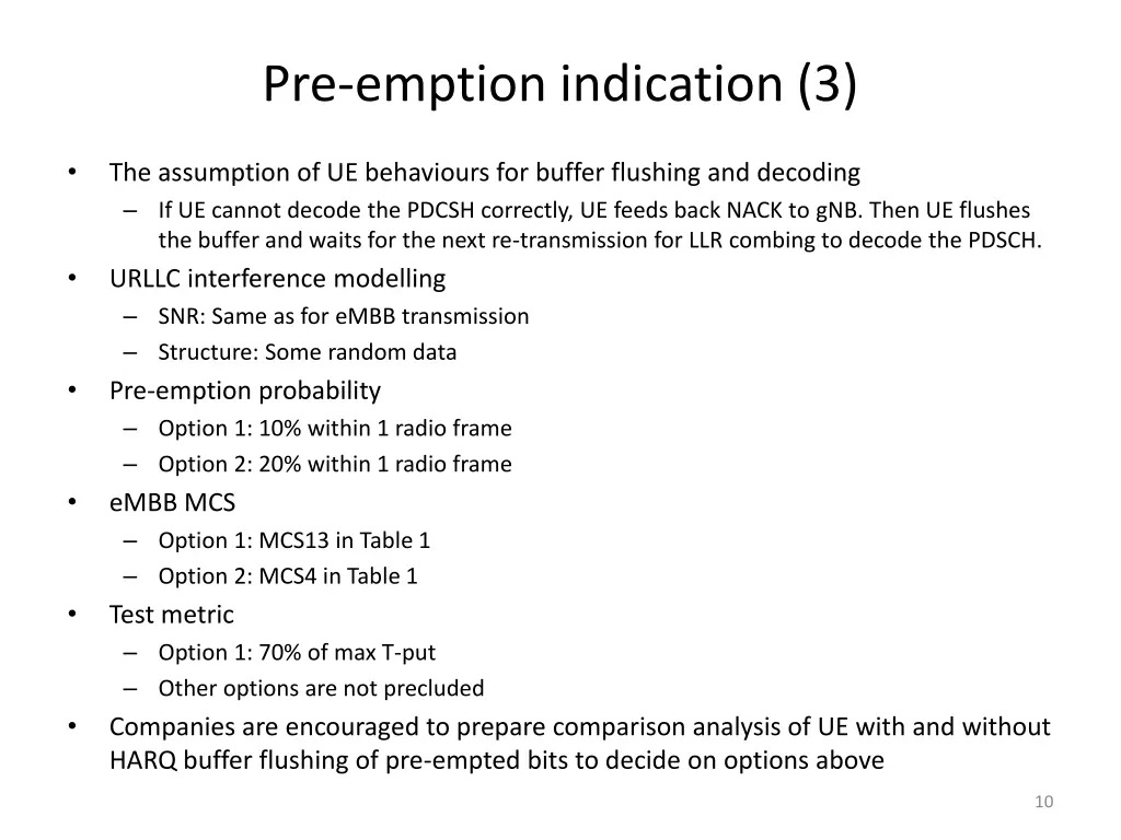 pre emption indication 3