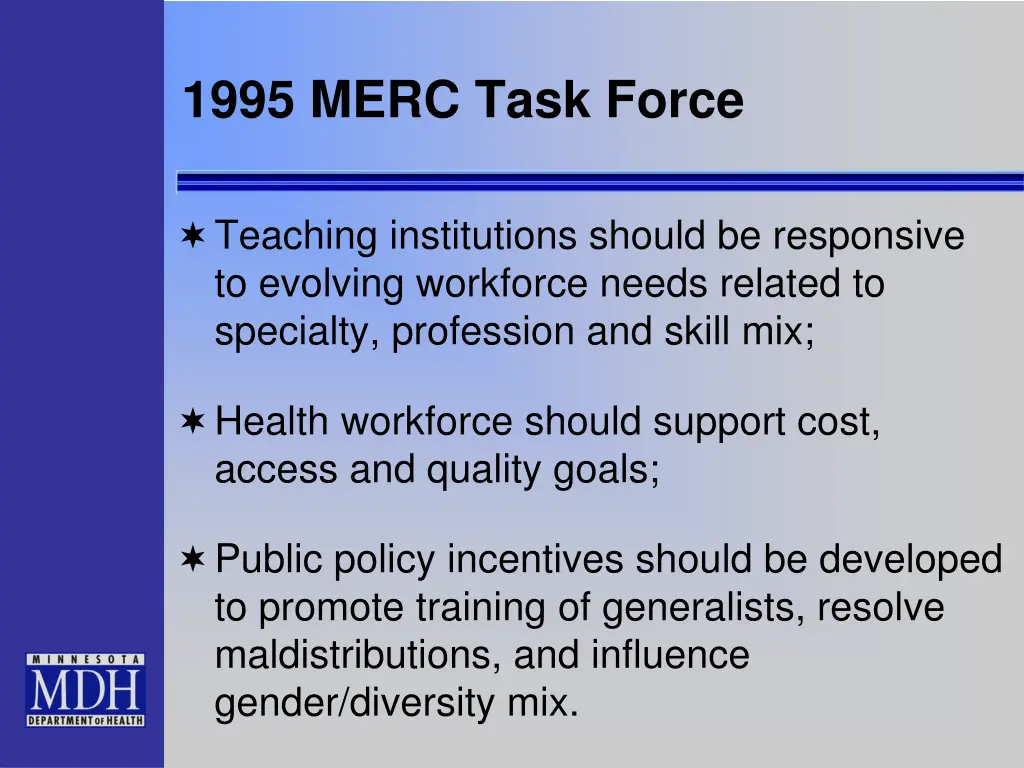 1995 merc task force