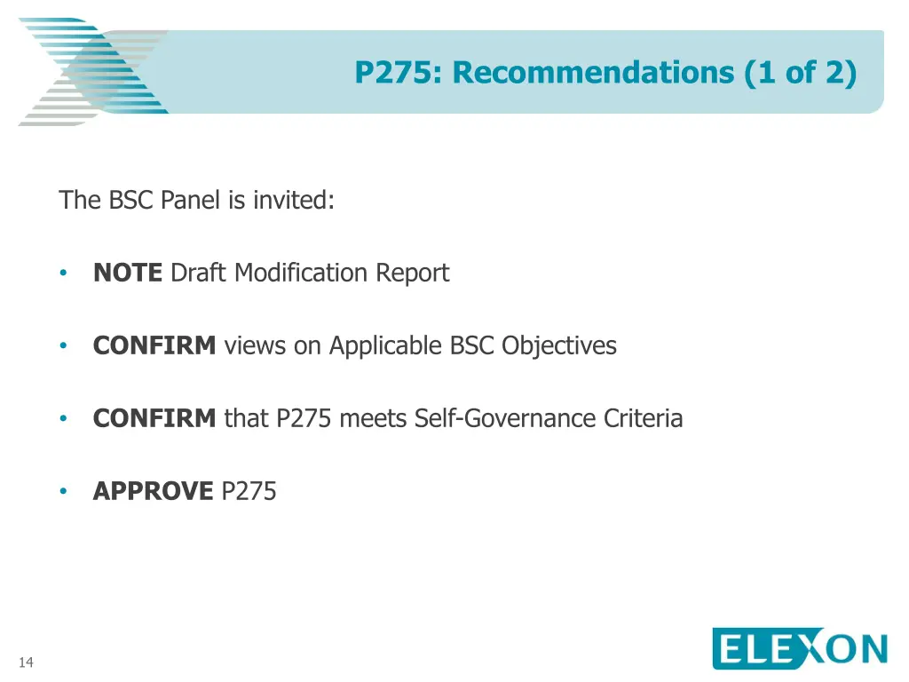 p275 recommendations 1 of 2