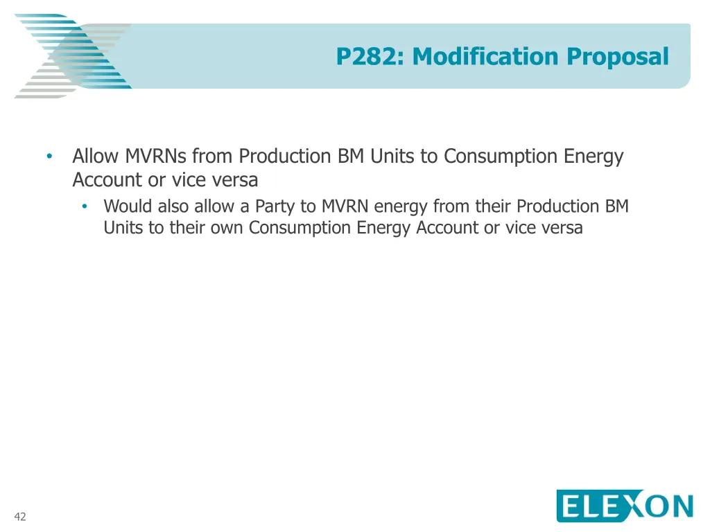 p282 modification proposal