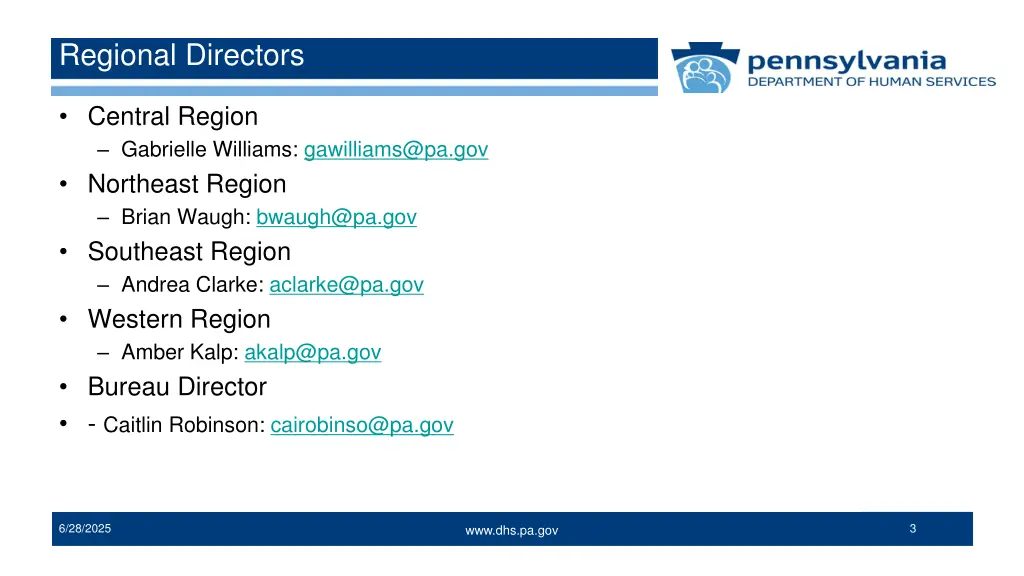 regional directors