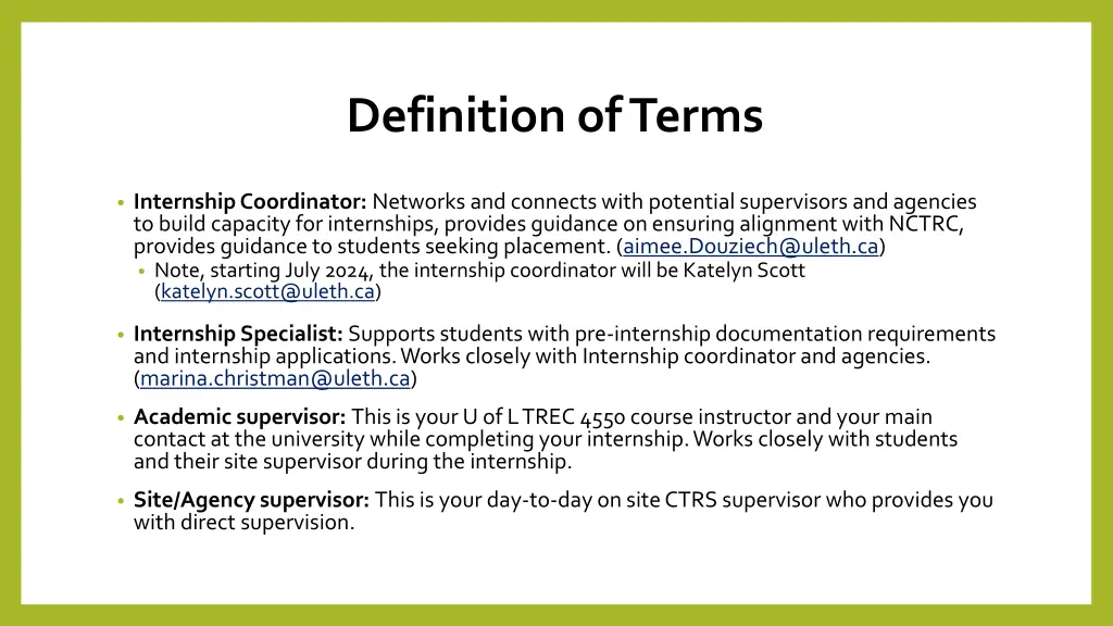 definition of terms