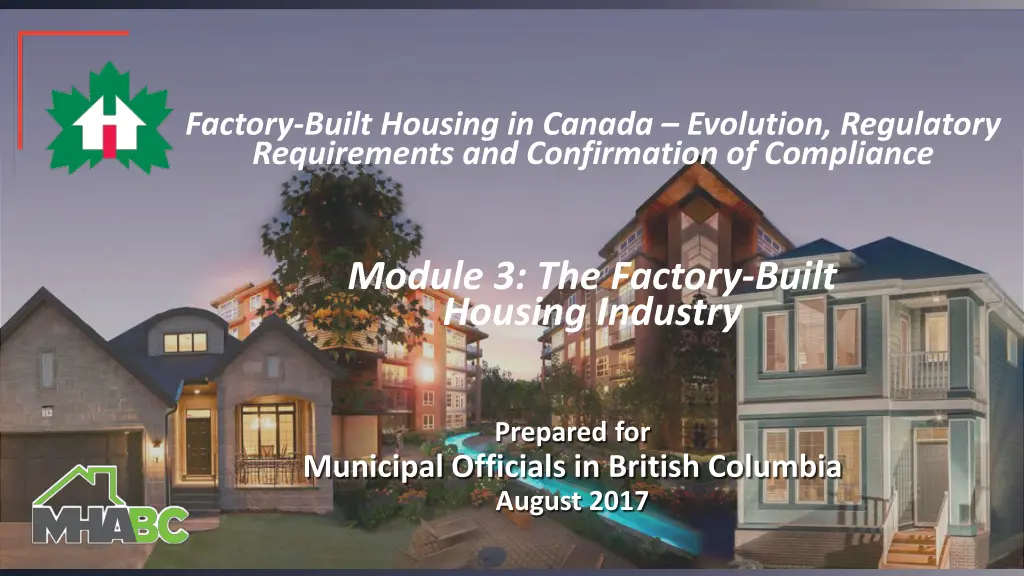 factory built housing in canada evolution