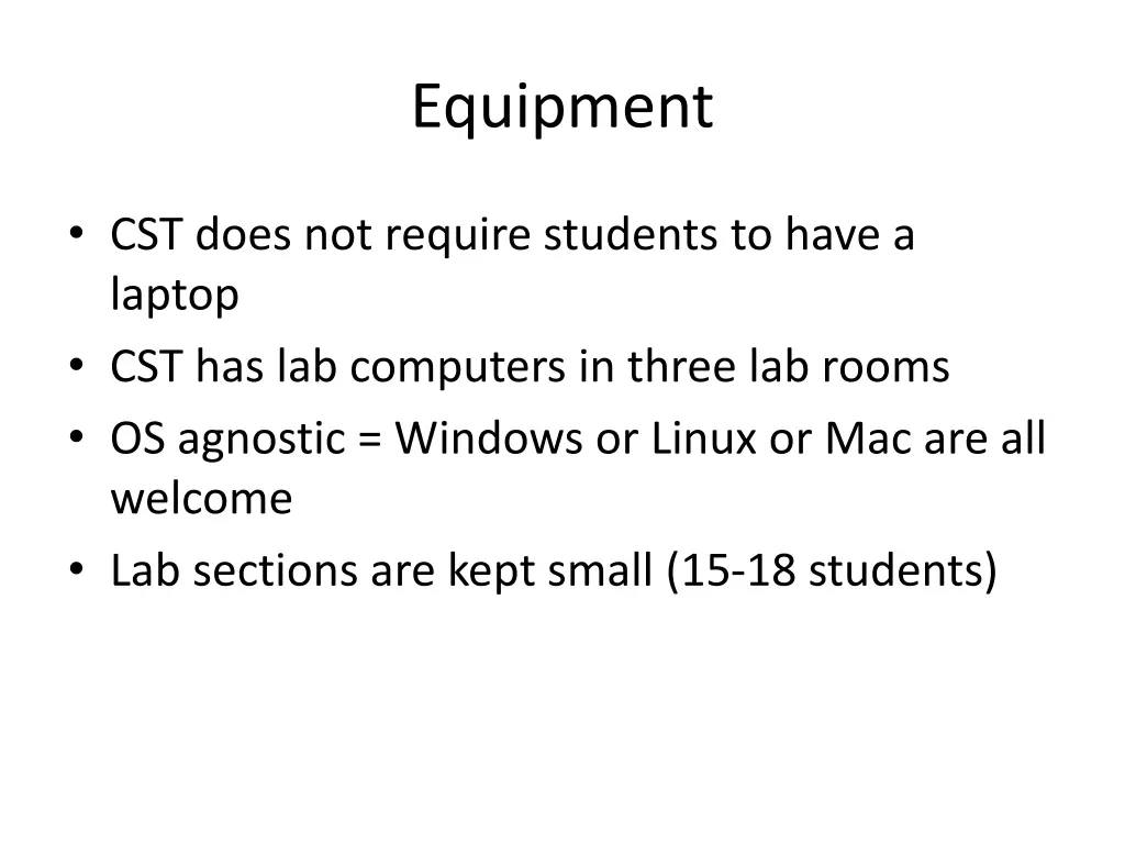 equipment