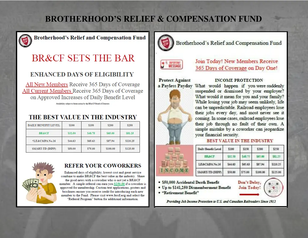 brotherhood s relief compensation fund