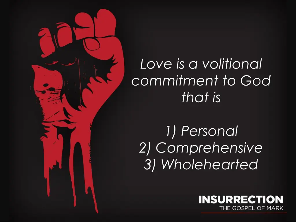 love is a volitional commitment to god that is