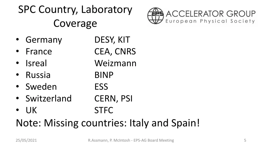 spc country laboratory coverage germany france