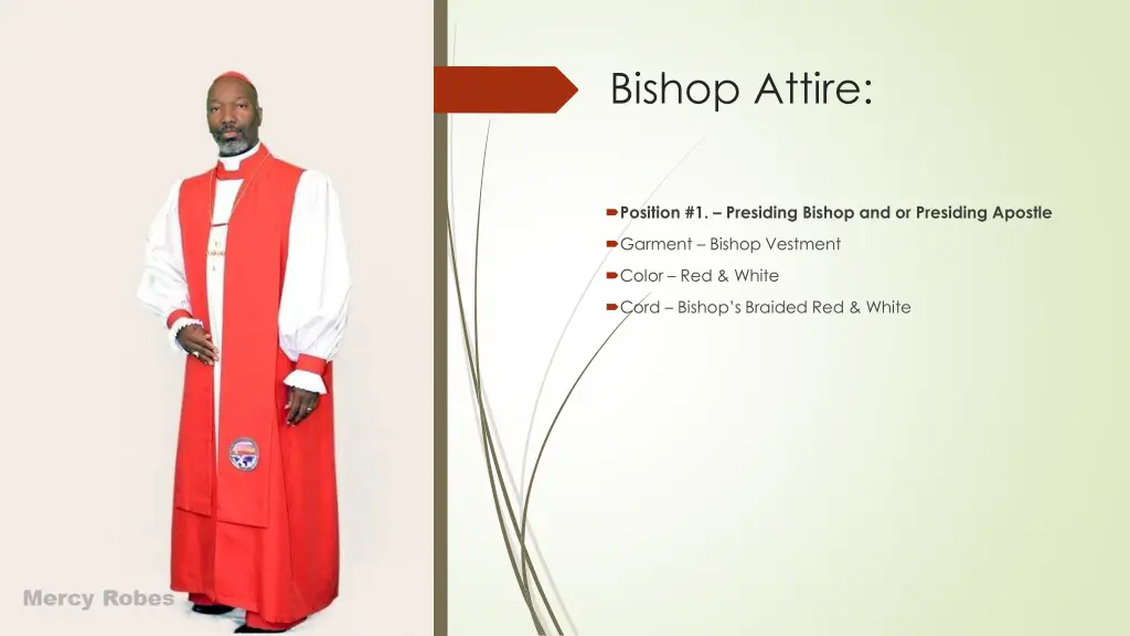 bishop attire