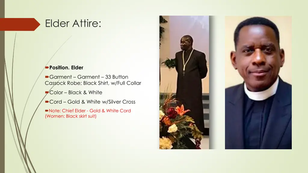 elder attire
