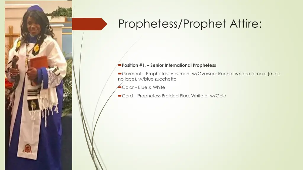 prophetess prophet attire