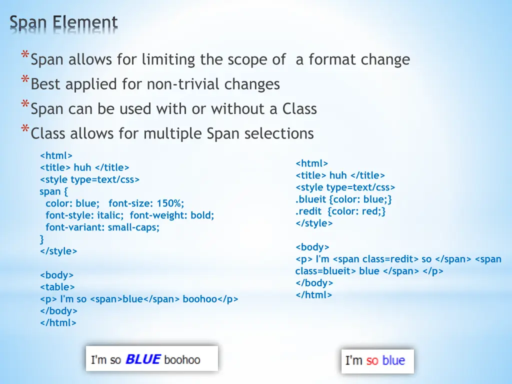 span element