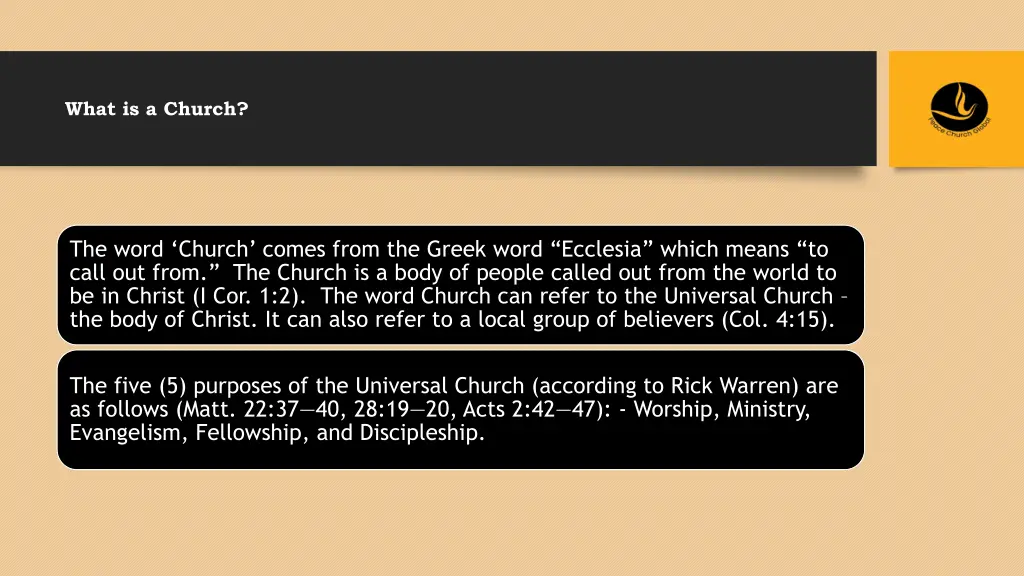 what is a church