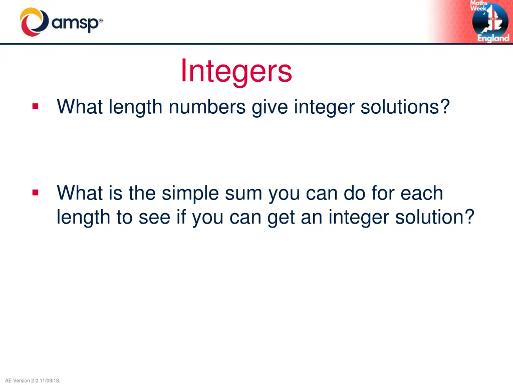 integers
