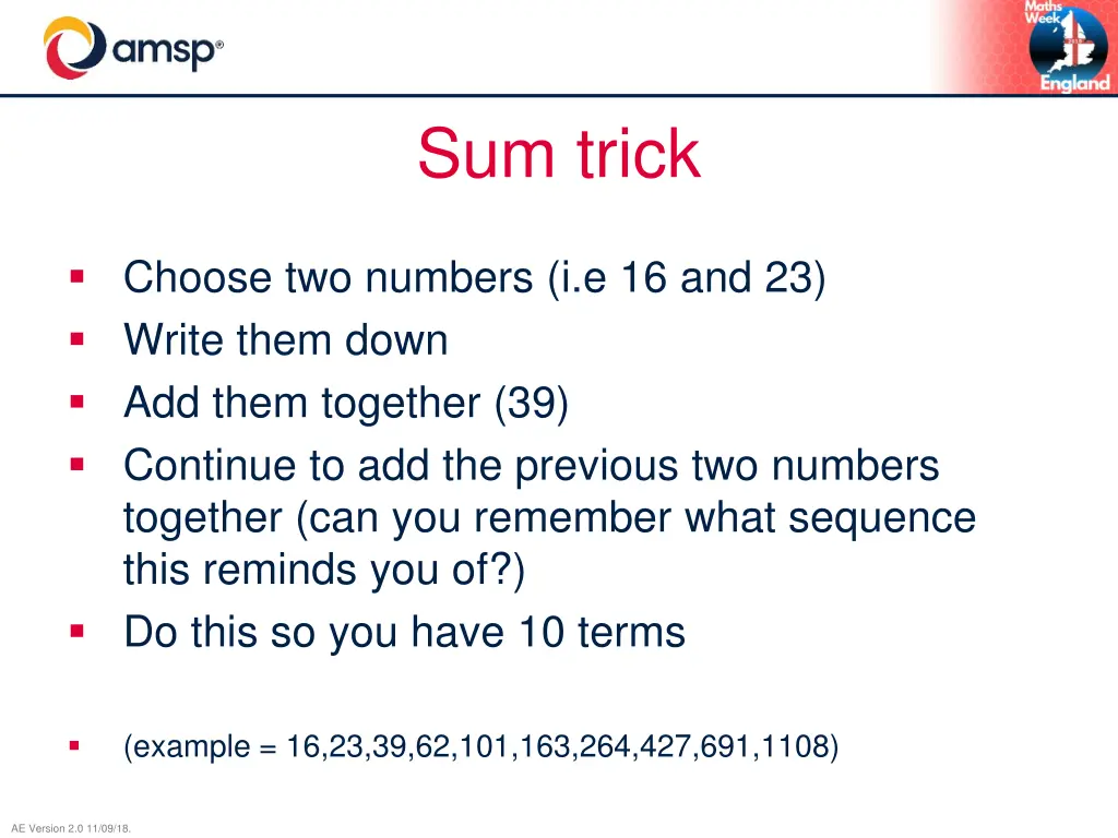 sum trick