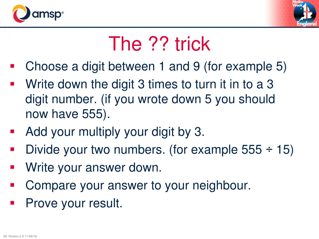 the trick