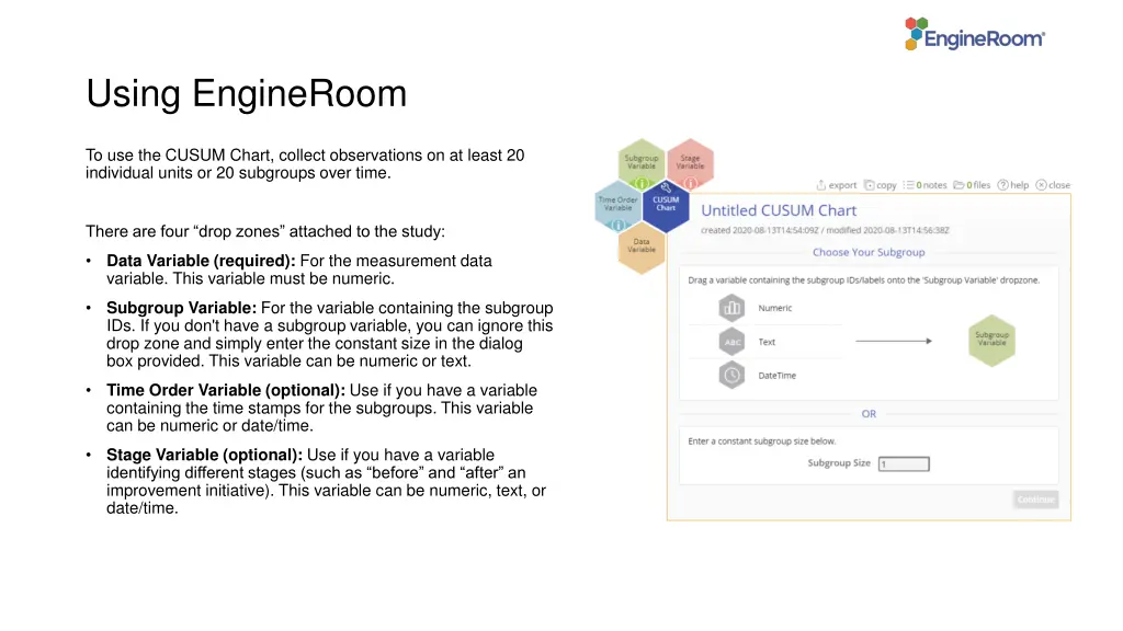 using engineroom 1
