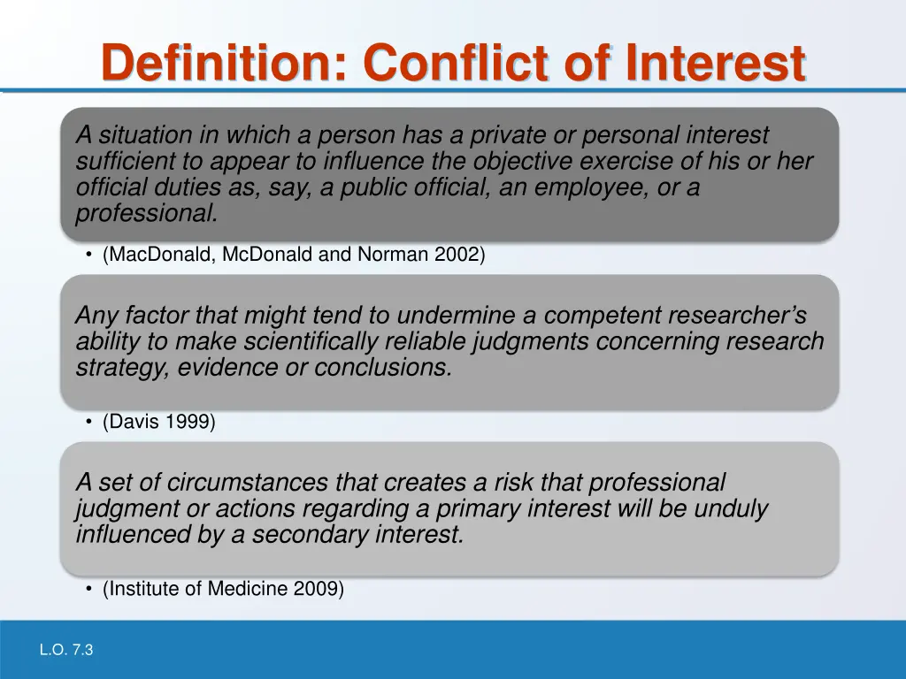 definition conflict of interest