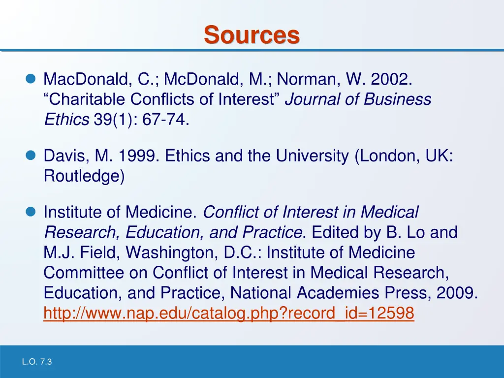 sources
