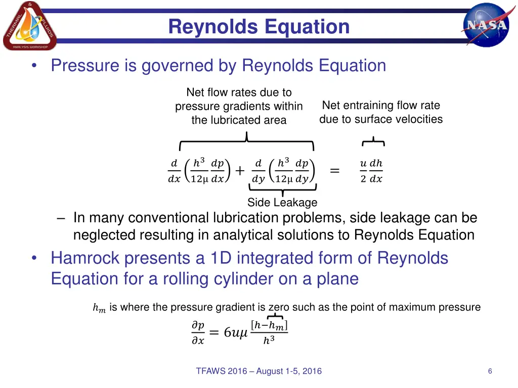 reynolds equation