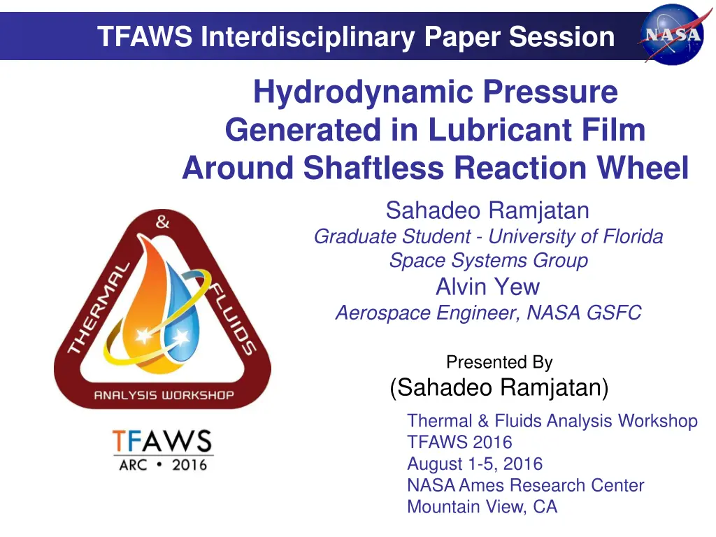 tfaws interdisciplinary paper session