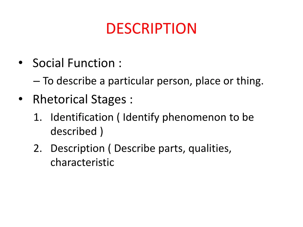 description