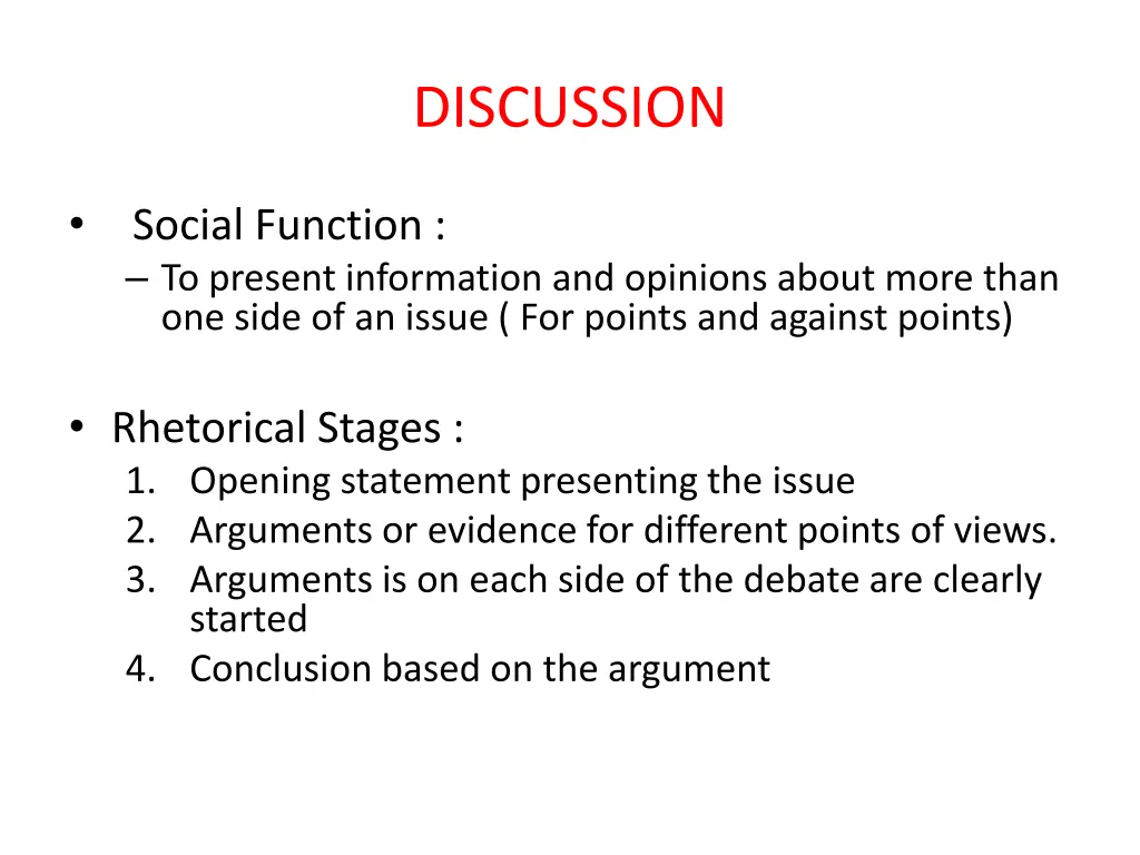 discussion
