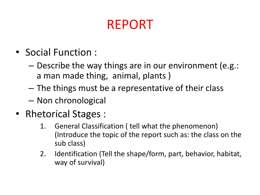 report