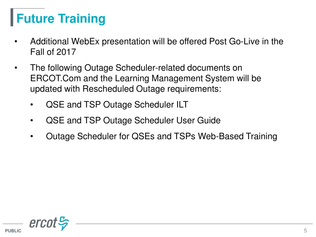 future training