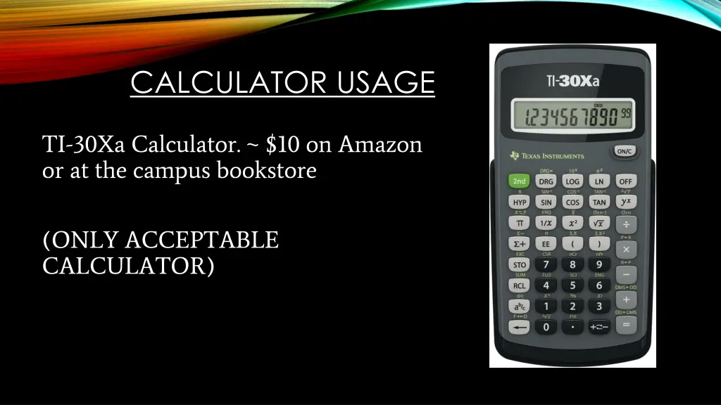 calculator usage